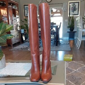 Leather Heeled Boots for Women. Boot Height: 20.5". Heel: 4.2". Brand New